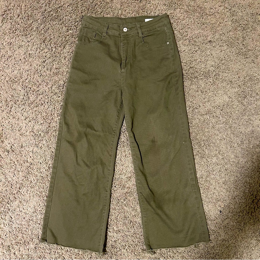 High Waisted Cropped Pants